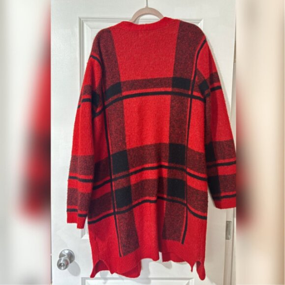 Old Navy | Plaid Open-Front Sweater - Picture 4 of 5
